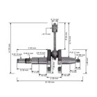 Kurbelwelle für Kettensägen Stihl MS181 MS181C MS211 MS211C MS171 (OEM 11390300401)