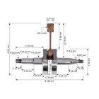 Kurbelwelle für Motorsägen Husqvarna 346 XP 351 353 Jonsered 2149 CS2147 CS2152 CS2153 Bis zum Ende des produktionsjahres 2007 (OEM 503857671)