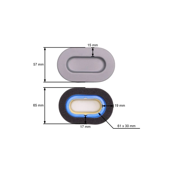 Luftfilter 100 mm x 62 mm x 83 mm für Briggs & Stratton Quantum-Motoren (OEM 692446)