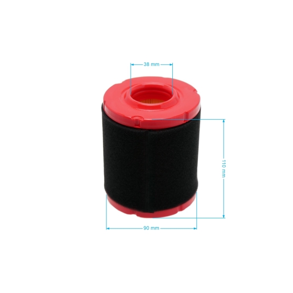 Luftfilter 109 mm x 89 mm x 38 mm für Zongshen XP620 Motoren (OEM 100064683)
