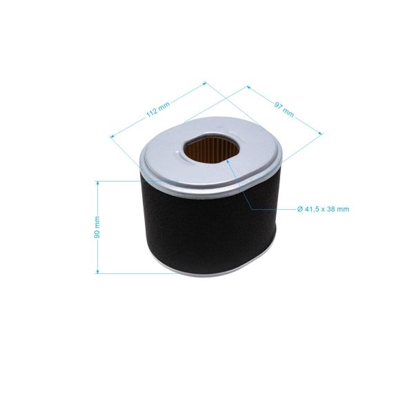Luftfilter 111 mm x 96 mm x 92 mm für Honda GX340 GX390 Motoren Leistung 11,0 PS - 13,0 PS (OEM 17210ZE3505 17210ZE3010 17210-ZE3-010 17210-ZE3-505)