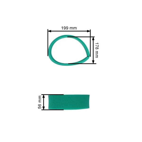 Luftfilter 178 mm x 127 mm x 55 mm für Briggs & Stratton Vanguard V-Twin Motoren 12,5 PS - 21,0 PS (OEM 392642 394018 394018S 5050H 5050B 4135)