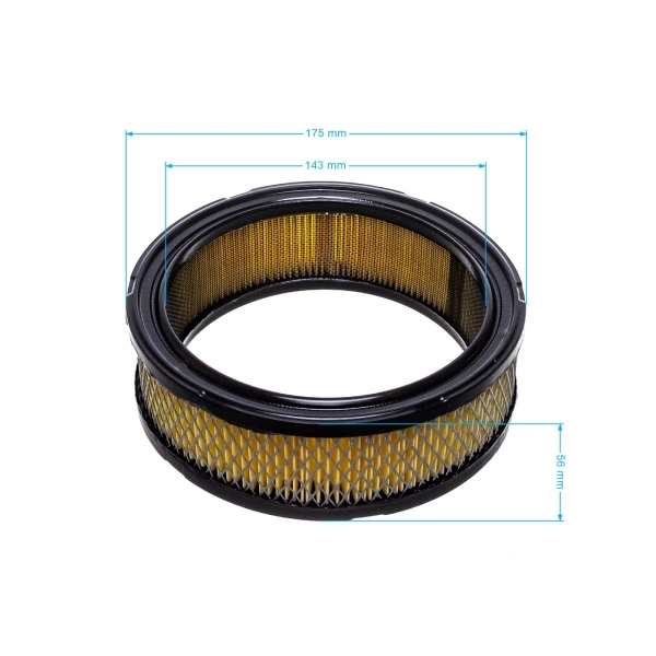 Luftfilter 178 mm x 143 mm x 56 mm für Briggs & Stratton Vanguard V-Twin Motoren 12,5 PS - 21,0 PS (OEM 392642 394018 394018S 5050H 5050B 4135)