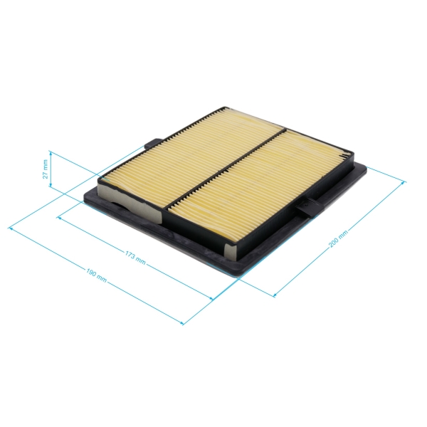 Luftfilter 218 mm x 163 mm x 28 mm für Zongshen GB680 Motoren (OEM 100051854)