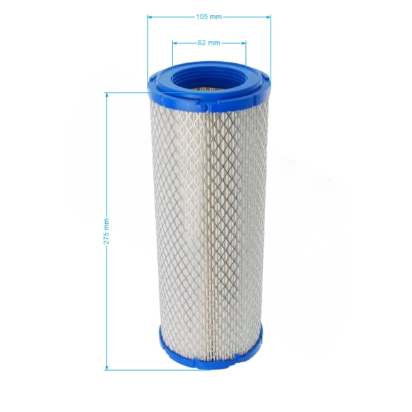 Luftfilter 273 mm x 105 mm x 61 mm für Zongshen GB1000 Motoren (OEM 100078365)