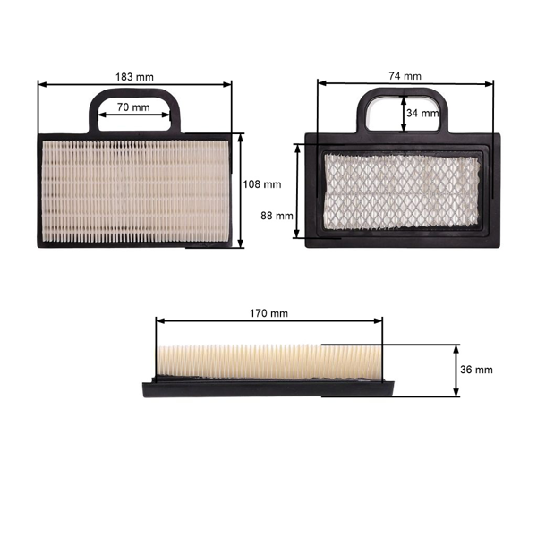 Luftfilter für Briggs & Stratton Intek V-Twin Motoren 18,0 PS - 26,0 PS (OEM 499486 499486S 691007 698754)