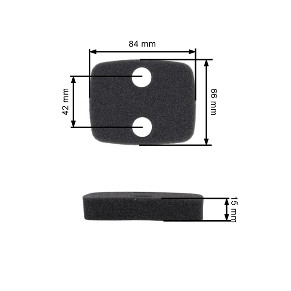 Luftfilter für chinesische Sprühgeräte 3WF3 Agrimotor MAR-POL VERKE GARDEN V90031 GEKO Kraft&Dele KD5220 Powermat YATO YT-86240 DEMON
