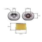 Luftfilterdeckel für Wasserpumpen mit Honda Motoren GX120 GX140 GX160 GX200 Leistung 5,5 PS - 6,5 PS