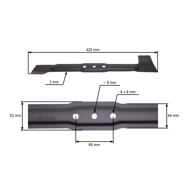 Mähmesser 42 cm (17