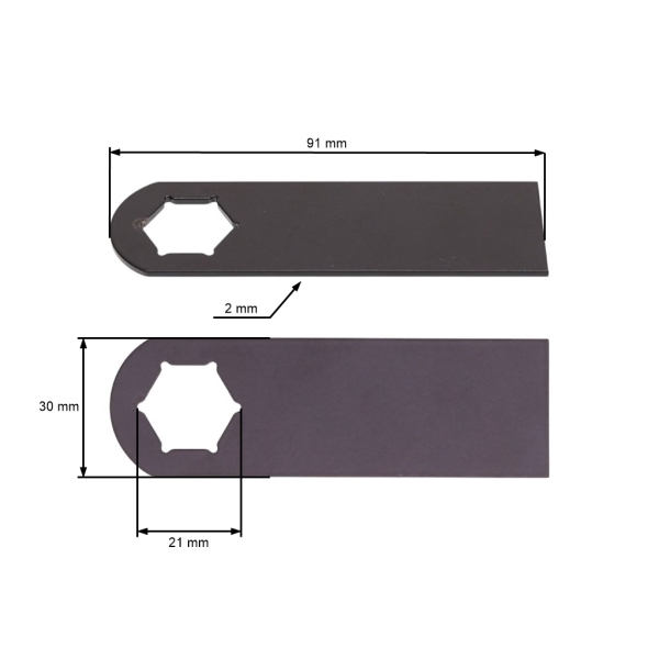 Messer 9,1 cm (4") für Kynast Topgarden MTD Gutbrod Vertikutierer (OEM 742-0825 742-0825A 00.1857.38 111.000.369)