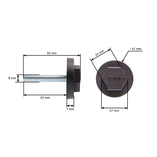 Messer schraube für MTD Bolens Elektromäher (OEM 624-0077 079.77.626 079-77-626)