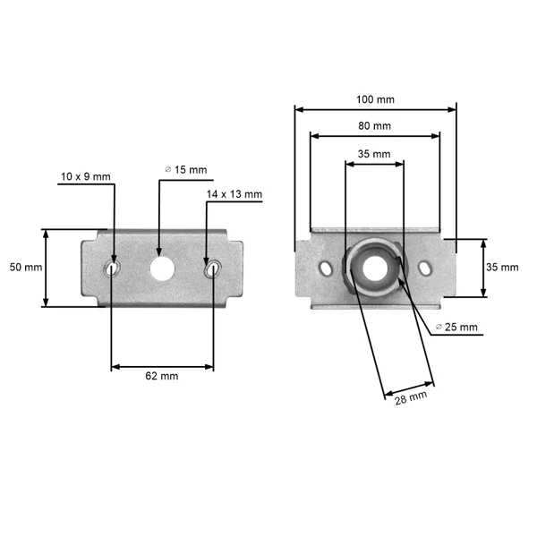 Messerhalter für Chinamäher und Hobbymäher Castorana Hortmasz Daye (OEM 26300113301 DYM1768-84)