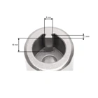 Messerhalter für MTD Cub Cadet Wolf Troy-Bilt Mäher EFCO OLEO-MAC Oleomac (OEM 748-04096)