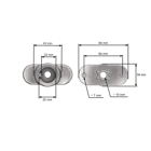 Messerhalter für MTD Cub Cadet Wolf Troy-Bilt Mäher EFCO OLEO-MAC Oleomac (OEM 748-04096)