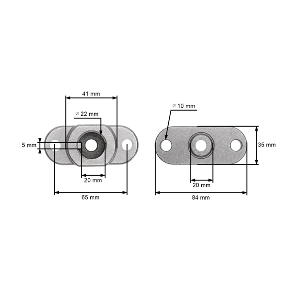 Messerhalter für MTD Rasenmäher (OEM 748-0323 753-0465 753-0484 948-0323 953-0484)