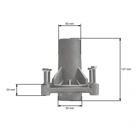 Messerspindel für Husqvarna Jonsered Partner McCulloch Craftsman Poulan Gartentraktoren (OEM 532187281)