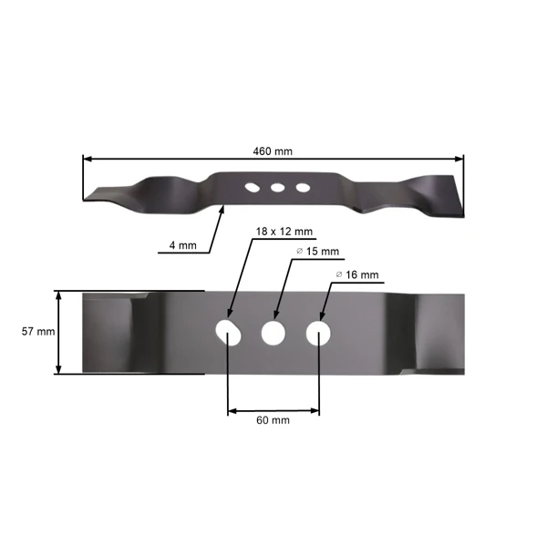 Mulchmesser 46 cm (18") für Rasenmäher NAC (OEM C460V S460 S460V S460VY S460-053K)