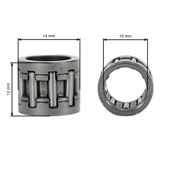 Nadellager für Kettenrad 10 mm x 14 mm x 12 mm für Kettensägen Husqvarna 36 41 136 137 141 142 Jonsered 2036 2040 Poulan 2775 2900 Partner 351 McCulloch M4620 (OEM 530032119)