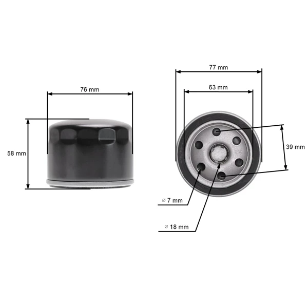 Ölfilter für Motoren und Marken Briggs & Stratton Vanguard Tecumseh Kohler Kawasaki Wacker John Deere Ariens Husqvarna AL-KO Alko MTD (OEM 492932 696854)
