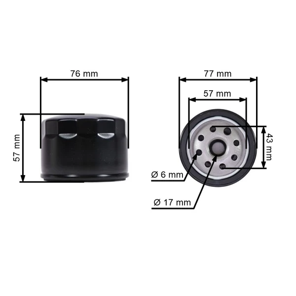 Ölfilter für Zongshen XP380 XP420 XP620 MTD Thorx OHV Loncin Motoren (OEM 100004088-0001 751-11501)