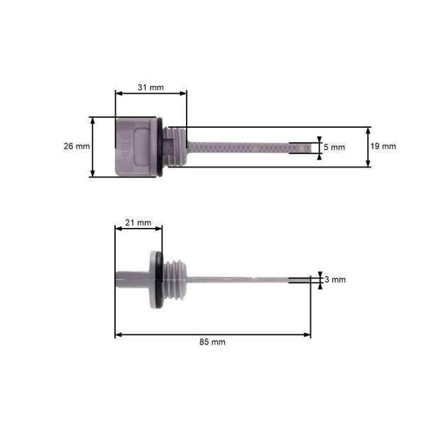 Ölmessstab für Honda GX240 GX270 GX340 GX390 (OEM 15600-735-700)