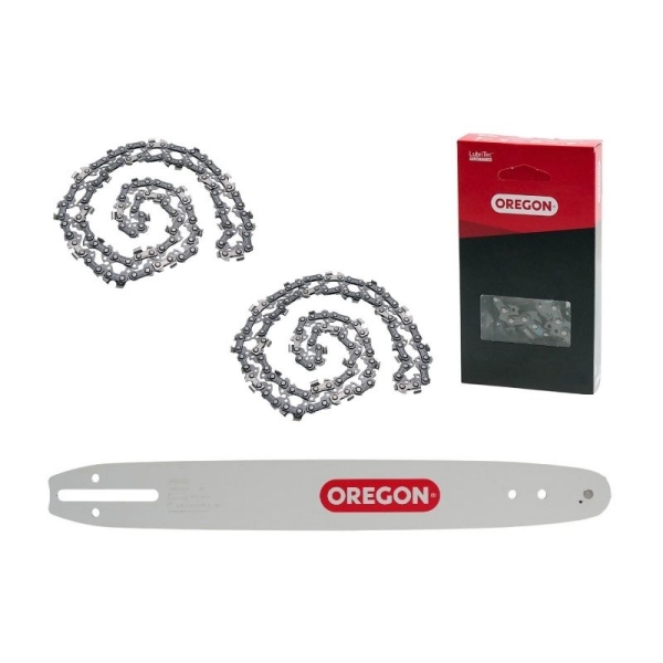 Oregon Combo Set Führungsschiene 35 cm + 2 x Sägekette für Kettensägen Husqvarna 136 140 141 236 Partner 350 351 Dolmar 100 101 102 Oleomac 931 940 Jonsered 2035 CS2138 CS2234