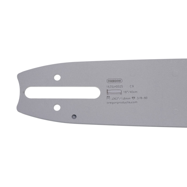 Oregon Führungsschiene 163SLHD025 16" (40 cm) 3/8" .063" (1,6 mm) + 2 x HS PARTS Sägekette 60 Glieder Vierkantzahn