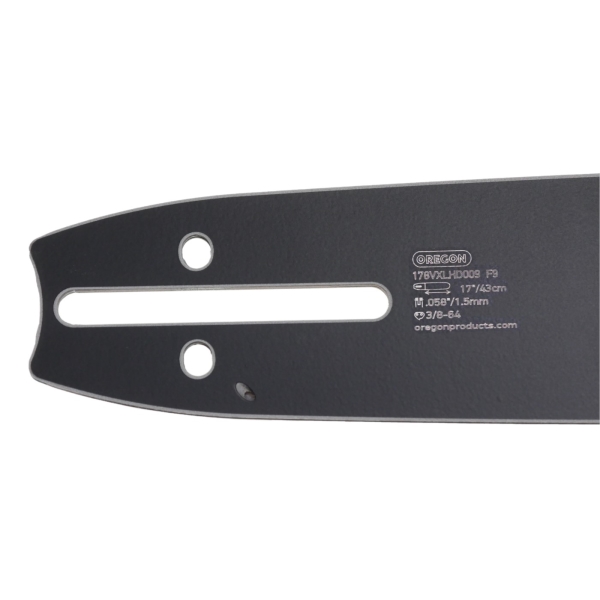 Oregon Führungsschiene 178VXLHD009 17" (43 cm) 3/8" .058" (1,5 mm) + 2 x HS PARTS Sägekette 64 Glieder Vierkantzahn
