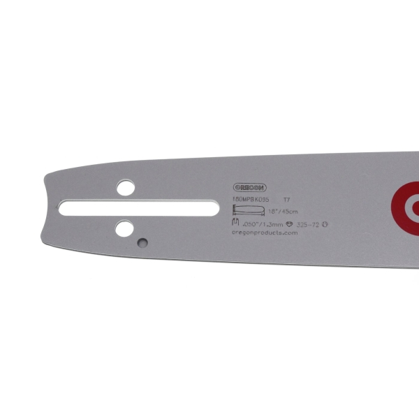 Oregon Führungsschiene 180MPBK095 18" (45 cm) .325" .050" (1,3 mm) + 2 x HS PARTS Sägekette 72 Glieder Vierkantzahn