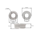 Oregon Universal Kunststoffrad 175 mm für Rasenmäher mit Reduzierung auf Innendurchmesser 8,2 mm 10,2 mm 12,2 mm 12,7 mm