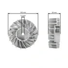 Polrad Lüfterrad für Freischneider und Erdbohrer Stihl FS120 BT120C FS200 FS250 HT250 FS300 FS350 FR450 FR480 (OEM 41344001200)