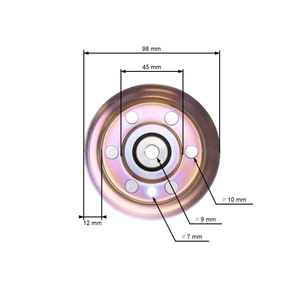 Riemenscheibe für Gartentraktor MTD Snapper (OEM 756-0437 756-0643A 956-0437 2-4452 24452)