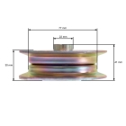 Riemenscheibe für Gartentraktor MTD Snapper (OEM 756-0437 756-0643A 956-0437 2-4452 24452)
