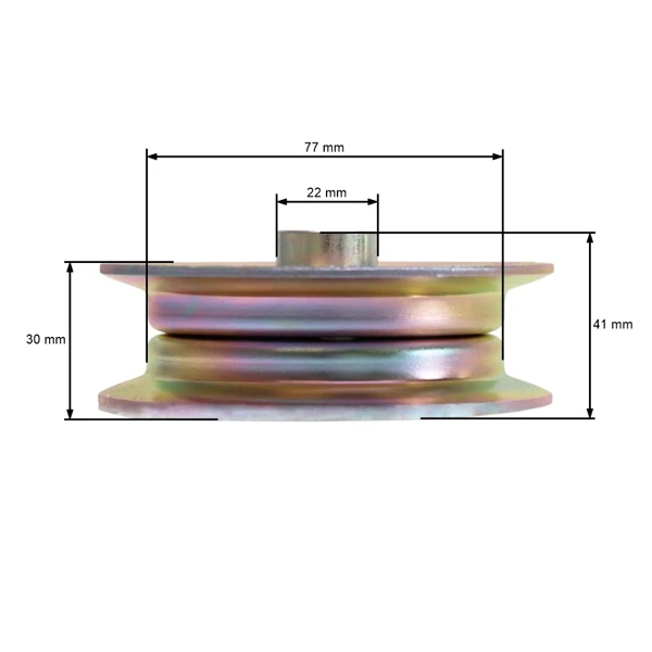 Riemenscheibe für Gartentraktor MTD Snapper (OEM 756-0437 756-0643A 956-0437 2-4452 24452)