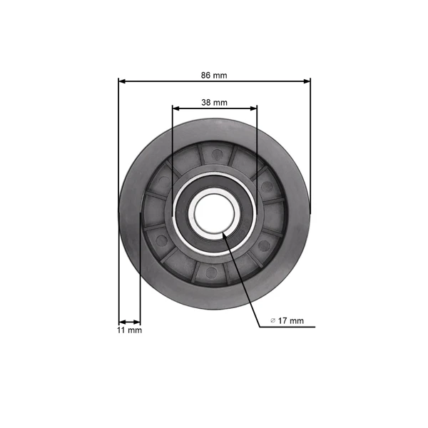 Riemenscheibe für Gartentraktoren Husqvarna Jonsered McCulloch Alpina Castel Garden Stiga John Deere Honda (OEM 690409MA 586104302)