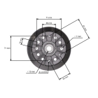 Riemenscheibe für Murray Snapper Gartentraktor (OEM 774089 774089MA 91801 91801MA M774089 M91801)