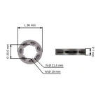 Ringkettenrad 3/8" 7 Zähne für Echo-Kettensägen CS3000 CS3400 CS3450 CS3500 CS340 CS341 CS346