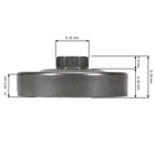 Ringkettenrad 3/8" 7 Zähne für Kettensägen Husqvarna 362 365 365X-TORQ 371XP 372XP 575XP Jonsered 2071W 2163 2165 2171 CS2163 CS2165 CS2166 (OEM 503932471)