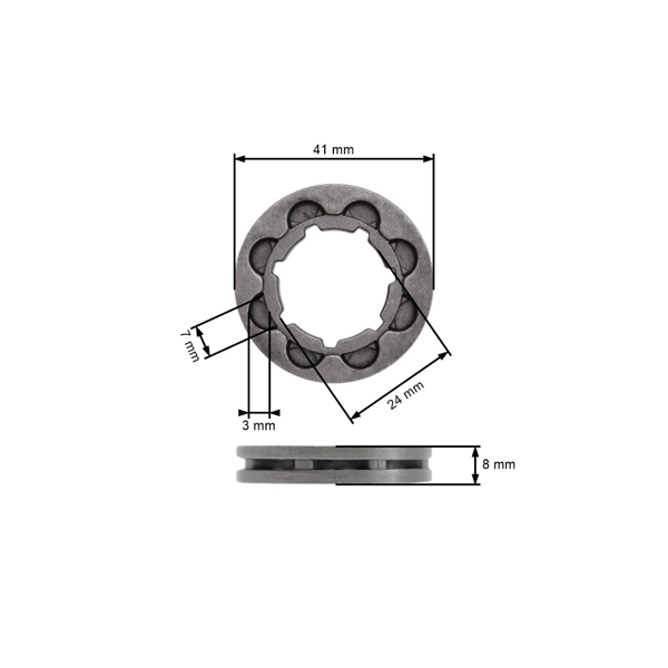 Ringrad 3/8" 8 Zähne für Kettensägen