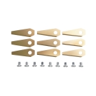 Satz 9-tlg. Anzahl Schneidmesser 4,9 cm (2") für Mähroboter Bosch Indego 350 Indego 350 Connect Indego 1100 Connect (OEM F016800321)