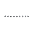 Satz 9-tlg. Anzahl Schneidmesser 4,9 cm (2") für Mähroboter Bosch Indego 350 Indego 350 Connect Indego 1100 Connect (OEM F016800321)