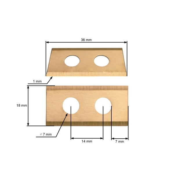 Satz 9-tlg. Schneidmesser 3,6 cm (1,4") für Mähroboter Worx Nac Tytan Nac RLM1500 RLM1500-NG RLM1500 G2-NG