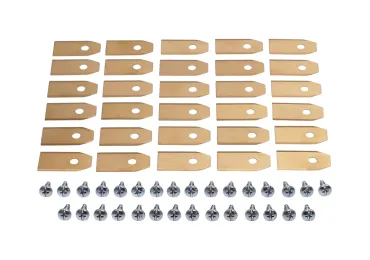 Satz von 30 Stk. Schneidmesser 3,5 cm (1,4") für Husqvarna McCulloch Flymo Gardena Mähroboter (OEM 577864603 535138702 535138703 577864401 577864402) Satz von 30 Stk. Schneidmesser 3,5 cm (1,4") für Husqvarna McCulloch Flymo Gardena Mähroboter (OEM 577864603 535138702 535138703 577864401 577864402)