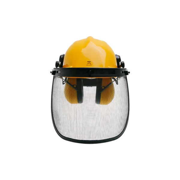Schutzhelm mit Gehörschutz für Kettensägen, Freischneider und andere Gartengeräte