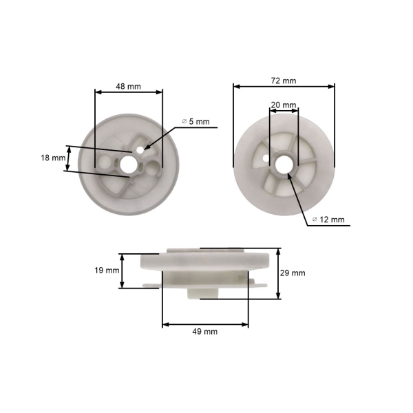 Seilrolle für Kettensägen Stihl 08S 064 066 P840 MS640 MS650 MS660 (OEM 11221950400)