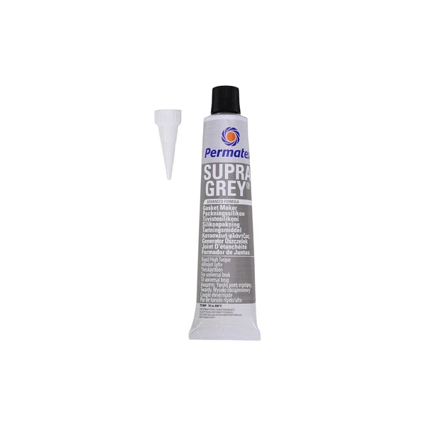 Silikondichtstoff PERMATEX Supra grau 80 ml bis + 329°C für Stihl 017 018 MS180 MS181 MS250 MS280 Husqvarna 136 137 141 435 Partner 351 371 391 420