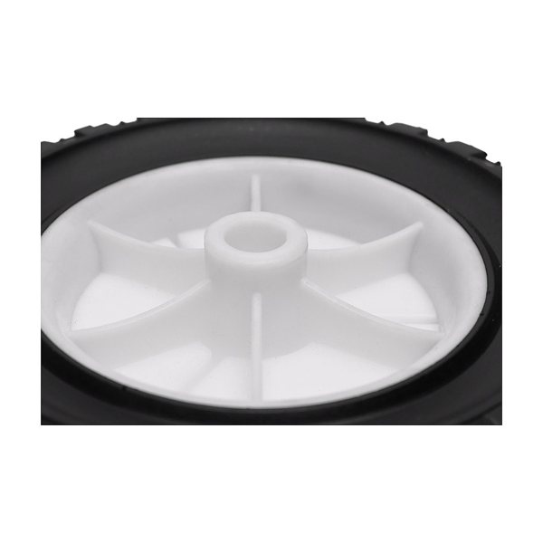 Universal Kunststoffrad für Rasenmäher Durchmesser 150 mm Gummibereifung