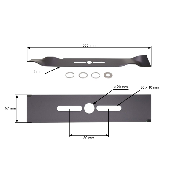 Universal-Mulchmesser für Rasenmäher 50,8 cm (20")