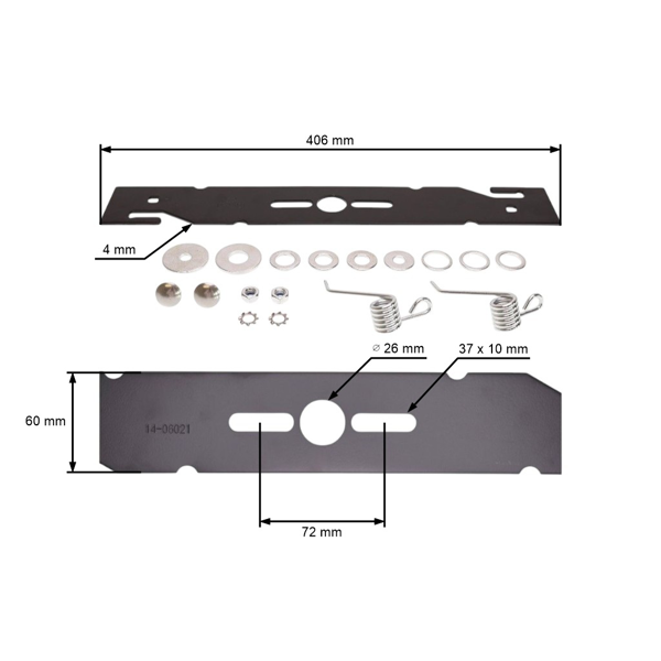 Universal-Rasenmähermesser 40,6 cm (16")