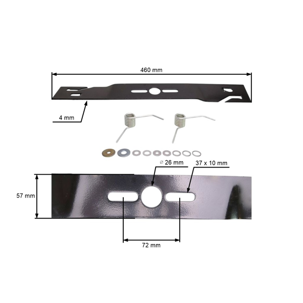 Universalmesser Oregon 46 cm (18'') für motorisierte Vertikutierer